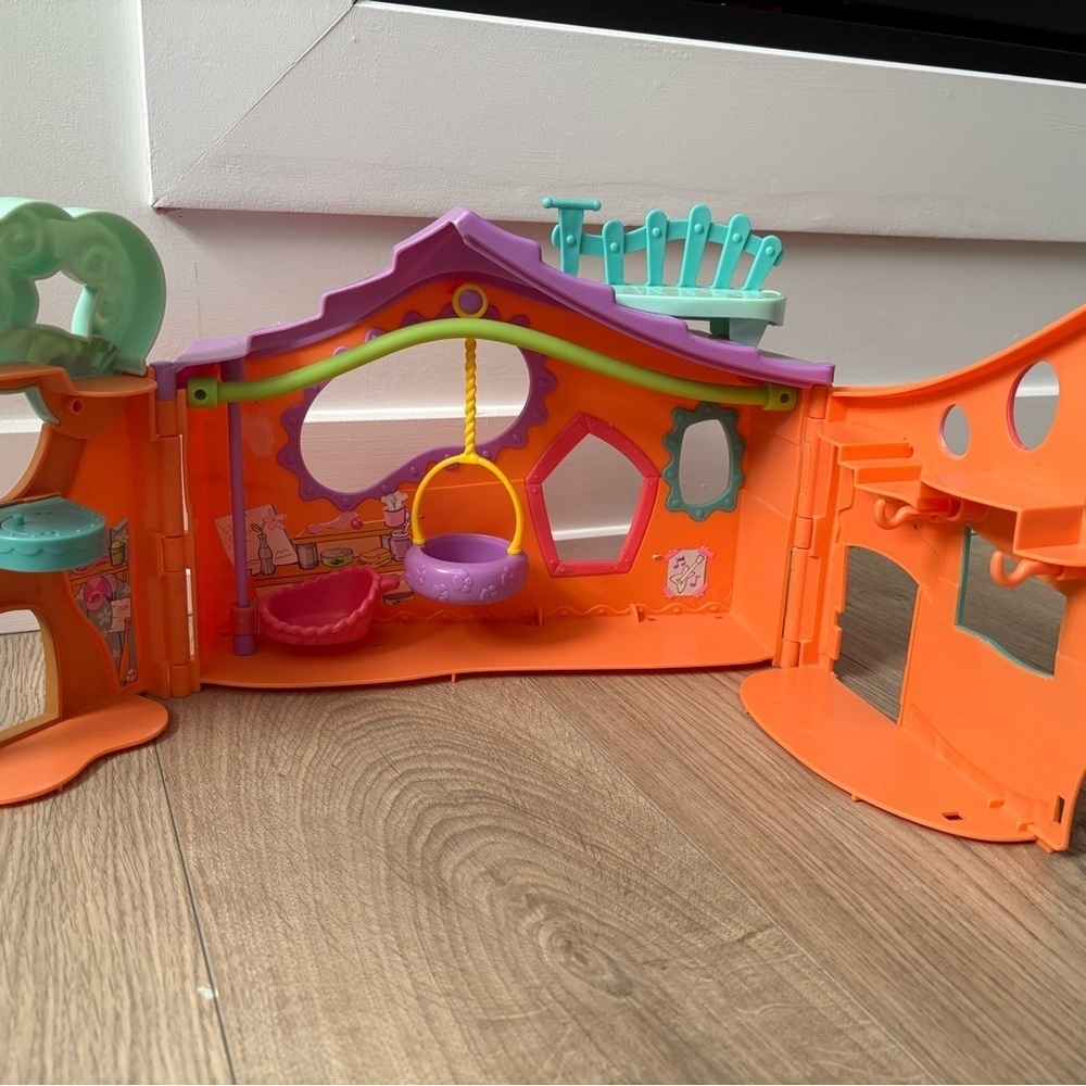 Littlest Pet Shop Treehouse Playset Swing Orange Clubhouse Hasbro LPS - Picture 4 of 6
